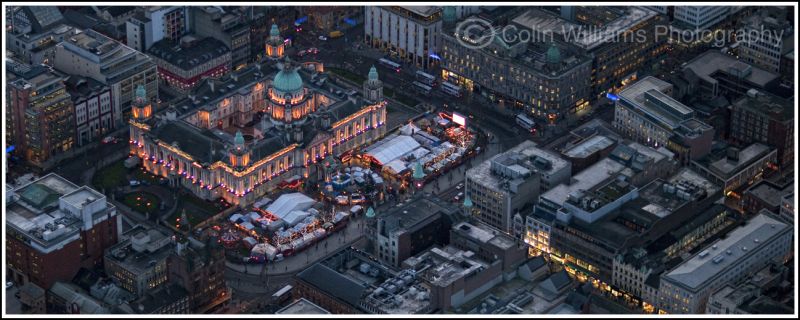 Aerial 360 Panorama - City Hall Belfast