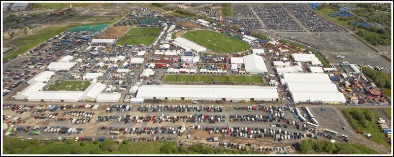 Aerial 360 panorama - Balmoral Show 2014