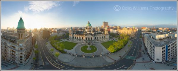 Aerial 360 Panorama - City Hall Belfast