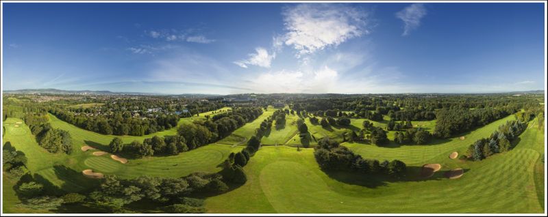 Aerial 360 panorama - Belvoir Park Golf Club