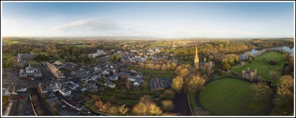 Aerial 360 Panorama - Hillsborough Historic's Village